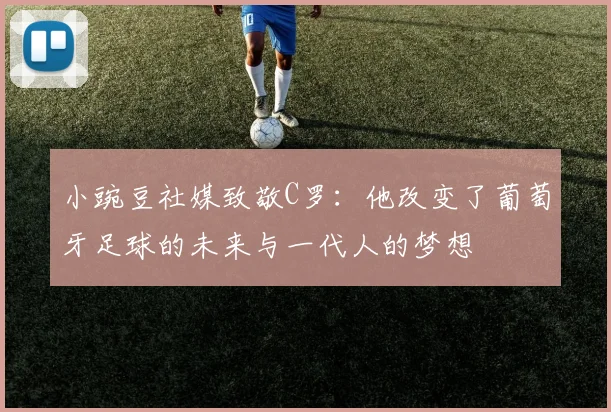 小豌豆社媒致敬C罗：他改变了葡萄牙足球的未来与一代人的梦想